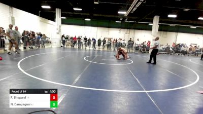 157 lbs Round Of 64 - Finn Shepard, TX vs Nick Campagna, NJ