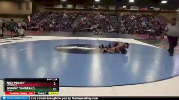 138 lbs Champ. Round 2 - Dominic Sambrano, Legacy vs Nick Meesey, University
