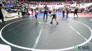 83 lbs Consolation - Dewyatte Stout, Heat vs Harlow Williams, Vinita Kids Wrestling
