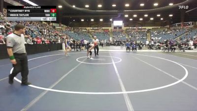 125 lbs Semifinal - Reece Taylor, Tecumseh - Shawnee Heights HS vs Courtney Nye, Wichita-Kapaun Mt.Carmel Hs