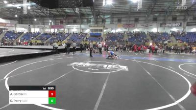 100 lbs Consi Of 16 #2 - Andres Garcia, Del Norte vs Dez Perry, Florence Middle School