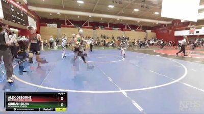 108 lbs Cons. Round 5 - Alex Osborne, Del Norte High School vs Gibran Silva, Ukiah High School