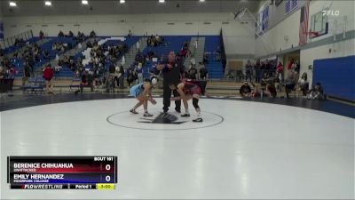 131 lbs Cons. Semi - Emily Hernandez, Moorpark College vs Berenice Chihuahua, Unattached