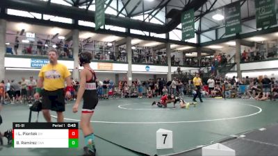 85-91 lbs Semifinal - Landon Piontek, X-Factor Elite vs Brady Ramirez, Contenders Wrestling Academy