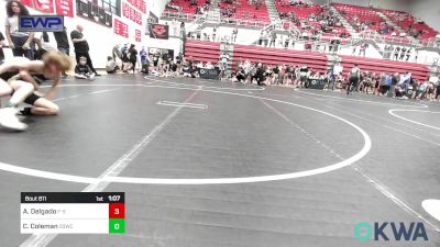 85 lbs Round Of 16 - Aaron Delgado, F-5 Grappling vs Corban Coleman, D3 Wrestling Cluib