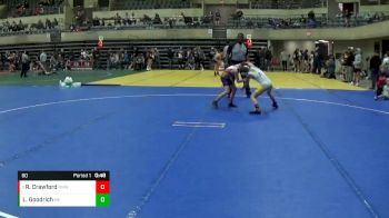 80 lbs Cons. Semi - Robbie Crawford, No Nonsense Wrestling vs Lincoln Goodrich, Mn Elite