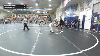 115 lbs Cons. Round 6 - Victoria Romero, Santa Fe vs Emily Ashlock, Edison