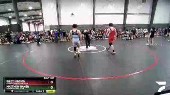 220 lbs Round 1 - Riley Madsen, Everett Wrestling Club vs Matthew Baker, Hillsboro Mat Club