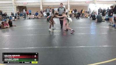 110 lbs Round 3 (4 Team) - Deshine Logan, Peer Pressure Elite vs Kolton Greaves, Ninja Killer