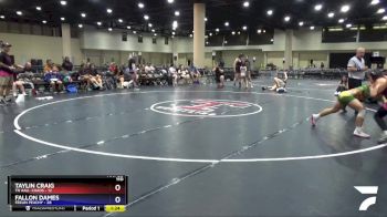 110 lbs Placement (4 Team) - Fallon Dames, Feelin Peachy vs Taylin Craig, TN AAU- Chaos