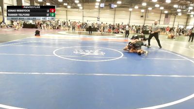 132 lbs Round Of 16 - Jonas Rebstock, LA vs Tanner Telford, UT