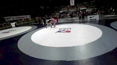 155 lbs Cons. Sub-semis - Makynze Swanberg, Mesa Verde High School Wrestling vs Arielle Zeidler, Petaluma Wrestling Club