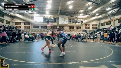 190 lbs 9th Place Match - Natalie Hollis, Lindbergh vs Kyra Johnson, Parkway North