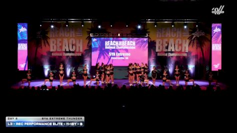 L3 - Rec Performance Elite - 11-18Y - B [2026 Day 2 SYA Extreme Thunder] 2026 ACDA Reach the Beach Rec Nationals