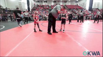 49 lbs Quarterfinal - Tucker Wishard, Claremore Wrestling Club vs Haxen Gibson, Wolfpak Wrestling