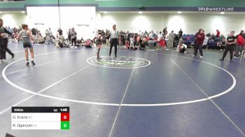 105 lbs Semifinal - Daniel Evans, NC vs Robert Oganyan, CA