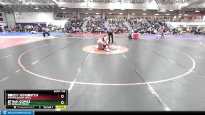 157 lbs Cons. Round 1 - Brody Hoversten, Northwestern (Iowa) vs Ethan Gomez, Cumberland (Tenn.)