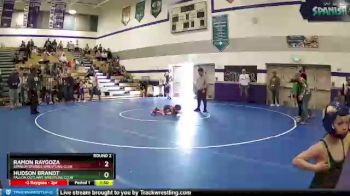 37-42 lbs Round 2 - Ramon Raygoza, Spanish Springs Wrestling Club vs Hudson Brandt, Fallon Outlaws Wrestling Club