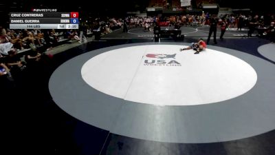 144 lbs Cruz Contreras, SCVWA - Santa Clara Valley Wrestling Association vs Daniel Guerra, SDIKWA - San Diego-Imperial Kids Wrestling Association