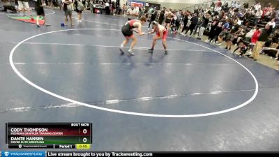 155 lbs Cons. Round 2 - Cody Thompson, Michigan Grappler Training Center vs Dante Hansen, Moyer Elite Wrestling