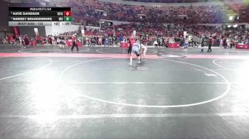 132 lbs Semifinal - Katie Davidson, Team Nazar Training Center vs Ramsey Brandenburg, Wisconsin