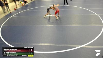 77 lbs Cons. Round 5 - Chase Wilson, New Ulm Rolling Thunder vs Kyper DeRosier, Scoring Edge Wrestling Center