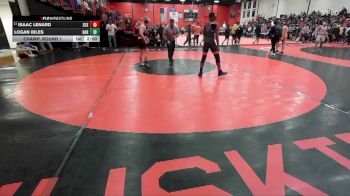 150 lbs Champ. Round 1 - Isaac Lenard, St. Charles (EAST) vs Logan Biles, Machesney Park (HARLEM)