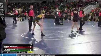 115 lbs Champ. Round 1 - Saidee Hamilton, Tipton vs Lauren Rogalla, Bettendorf