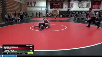 182 lbs Semifinal - CJ Walrath, Notre Dame, Burlington vs Jakob McGowan, Fort Madison
