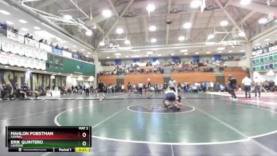 138 lbs Cons. Round 6 - Mahlon Pobstman, Casteel vs Erik Quintero, Lakeside