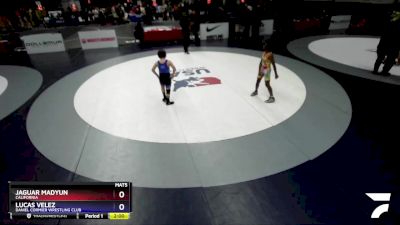 93 lbs Semifinal - Jaguar Madyun, California vs Lucas Velez, Daniel Cormier Wrestling Club