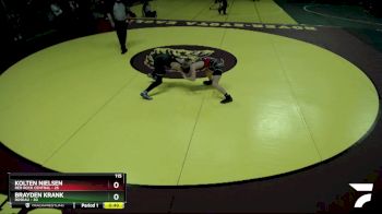 115 lbs Semis & 1st Wrestleback (8 Team) - Brayden Krank, Roseau vs Kolten Nielsen, Red Rock Central
