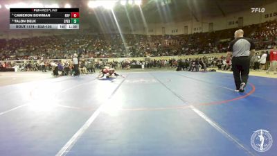 B3A-150 lbs Quarterfinal - Talon Delk, Sperry vs Cameron Bowman, Kiefer