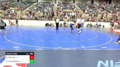 110 lbs Quarterfinal - Samuel Cherney, The Storm Wrestling Center vs Serinitie VanderBush, South Paulding Junior Spartans Wrestling Club