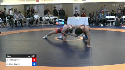 74 kg Quarterfinal - Adam Skene Thomson, CAN vs Mirzo Khayitov, Uzb