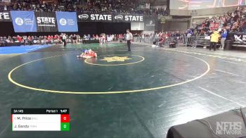 3A 145 lbs Quarterfinal - Miles Price, Ballard vs Jacob Gandy, Ferndale