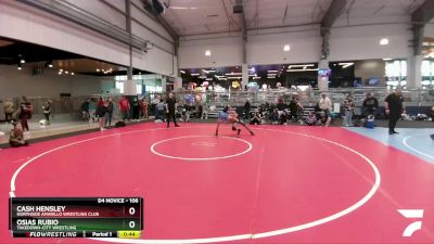 106 lbs Cons. Round 2 - Osias Rubio, Takedown-City Wrestling vs Cash Hensley, Northside Amarillo Wrestling Club
