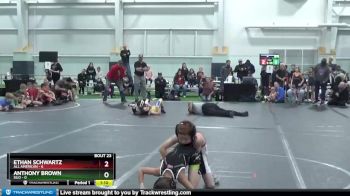 52 lbs Round 6 (8 Team) - Ethan Schwartz, All American vs Anthony Brown, Silo