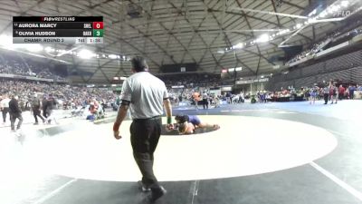 Girls 3A 235 lbs Champ. Round 2 - Aurora Marcy, Shelton (Girls) vs Olivia Hudson, Oak Harbor (Girls)