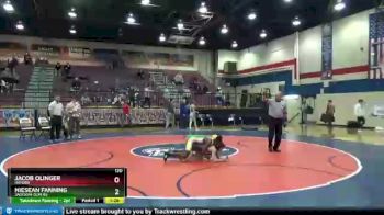 120 lbs Round 1 - Jacob Olinger, Hayden vs Niesean Fanning, Jackson-Olin HS