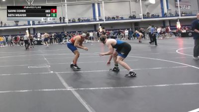 157 lbs Consi Of 32 #2 - Gavin Cohen, American University vs Seth Weaver, F&m