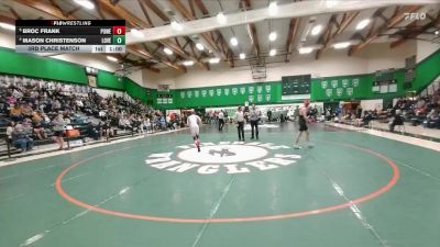 138 lbs 3rd Place Match - Mason Christenson, Lovell vs Broc Frank, Powell