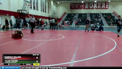 197 lbs Round 3 - Darrius Walker, Linfield University vs Tyler Moore, Corban University