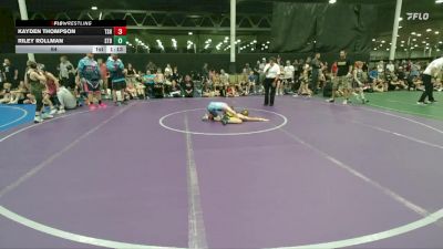 64 lbs Round 1 (6 Team) - Riley Rollman, Steller Trained Bossk vs Kayden Thompson, Tri State Hammers