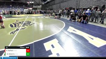 70 lbs Quarterfinal - Brody Roberts, Enumclaw Yellow Jackets Wrestling Club vs Robert Reffett, Moses Lake Wrestling Club
