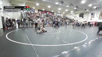 150 lbs Champ. Round 2 - Chase McKay, Laguna Hills vs Christopher Gutierrez, Palmdale