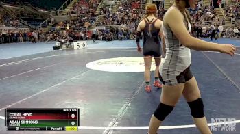 124 lbs Cons. Round 1 - Coral Heyd, Grand Forks vs Adali Simmons, Killdeer