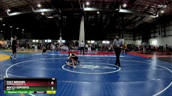 90 lbs Round 3 (6 Team) - Rocco Esposito, RAW vs Colt Brewer, HANOVER HAWKEYE