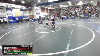 113 lbs Cons. Round 2 - Cohen Foushee, Westview vs D`Angelo Maldonado, Norco