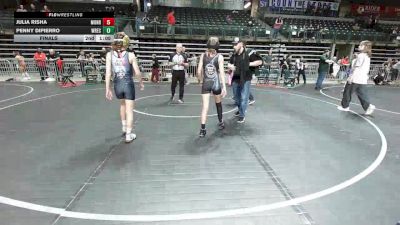 80 lbs 5th Place - Brynn Mason, Power Half Wrestling Academy vs Lilie Umbehauer, Seneca